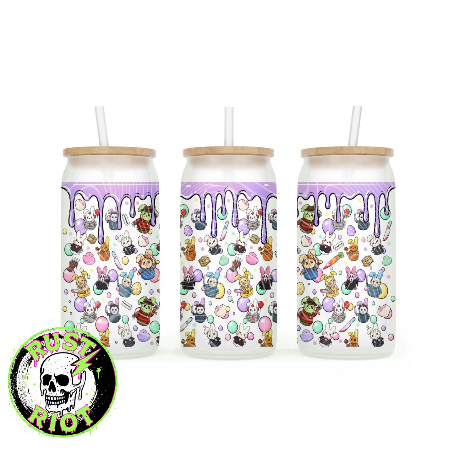 Slashy Easter Everything Bundle | Pastel Horror Graphic Set | PNG Digital Download