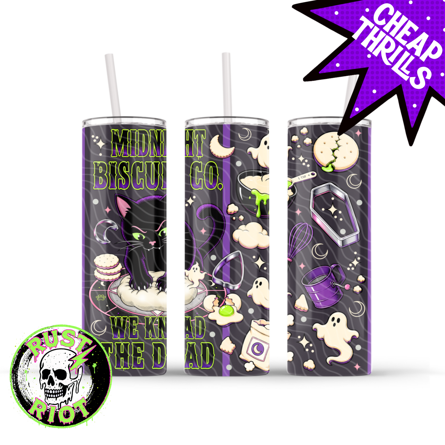 Midnight Biscuit Co. | Occult Cat Bakery Collection  | PNG Digital Download