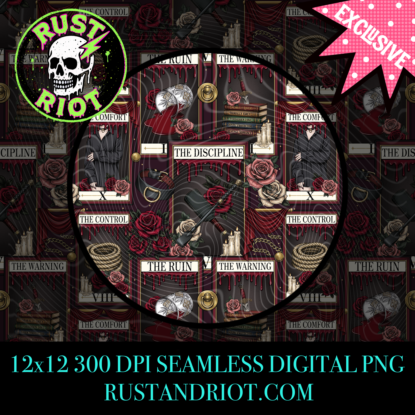 Obey Arcana Everything Bundle | Dark Romance Tarot Set | PNG Digital Download