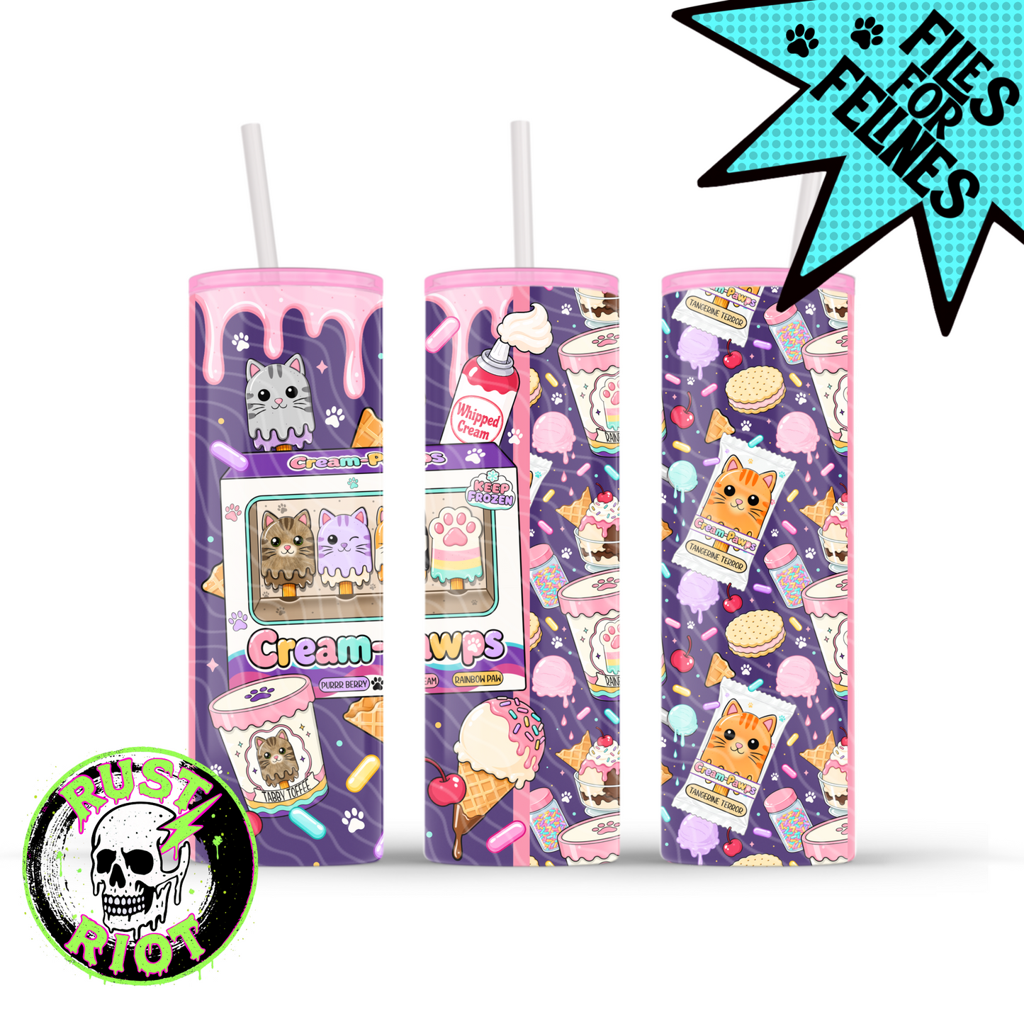 Cream Pawps | Kawaii Pop Art Collection | PNG Digital Download
