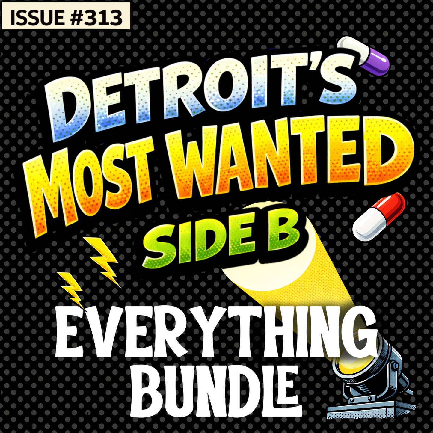 Detroit’s Most Wanted - Side B (Rap Vigilante) Everything Bundle | Bold Comic Graphic Set | PNG Digital Download