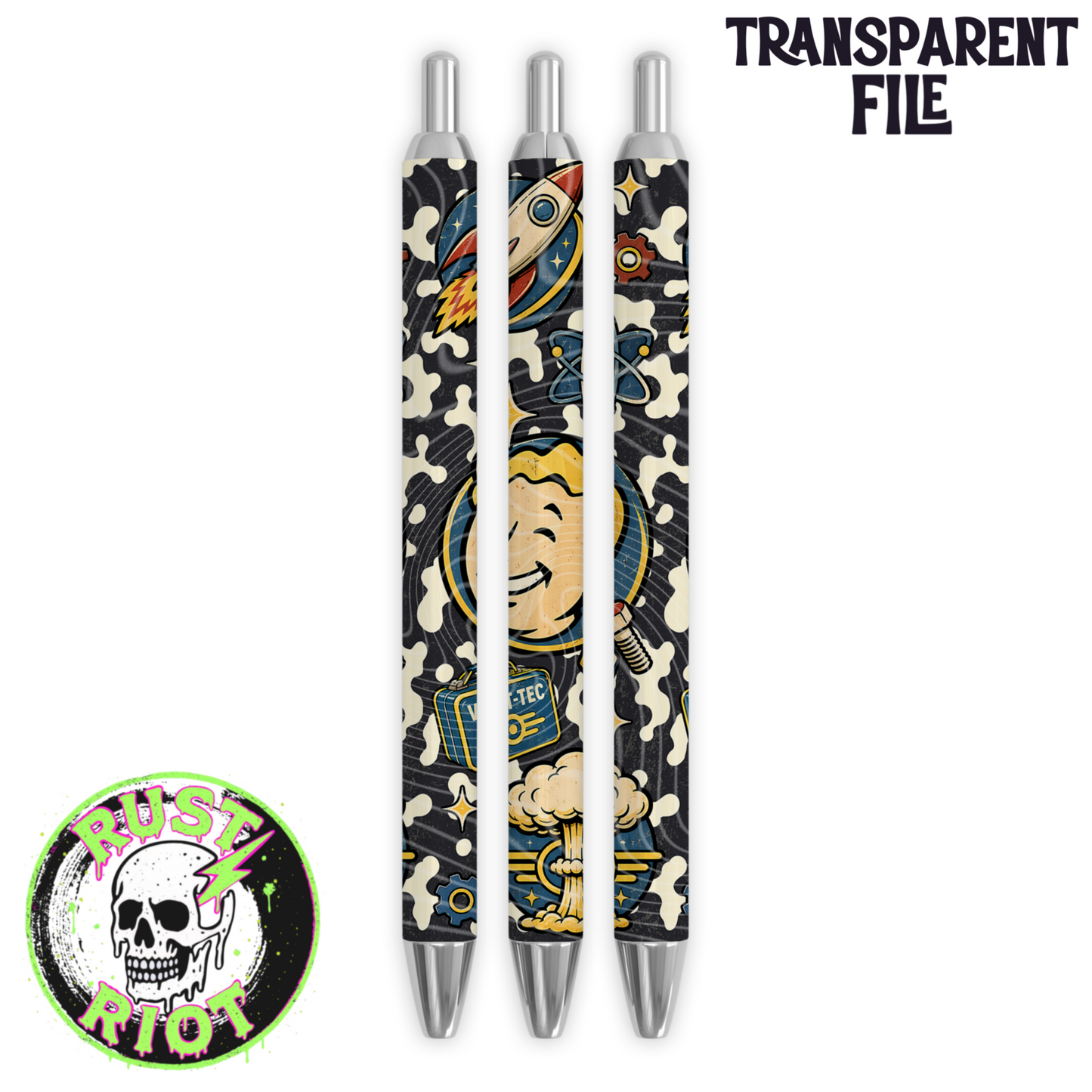 Wasteland Notebook Set | Coordinating Covers + Pen Wrap | PNG Digital Download