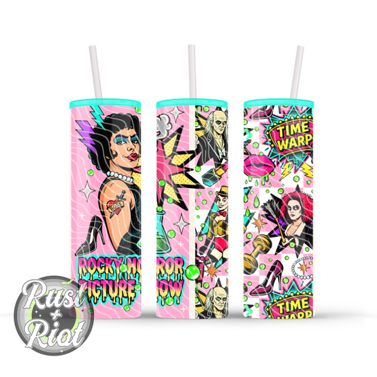 Frankly Fabulous Tumbler Wrap – Retro Camp Cult Tribute PNG