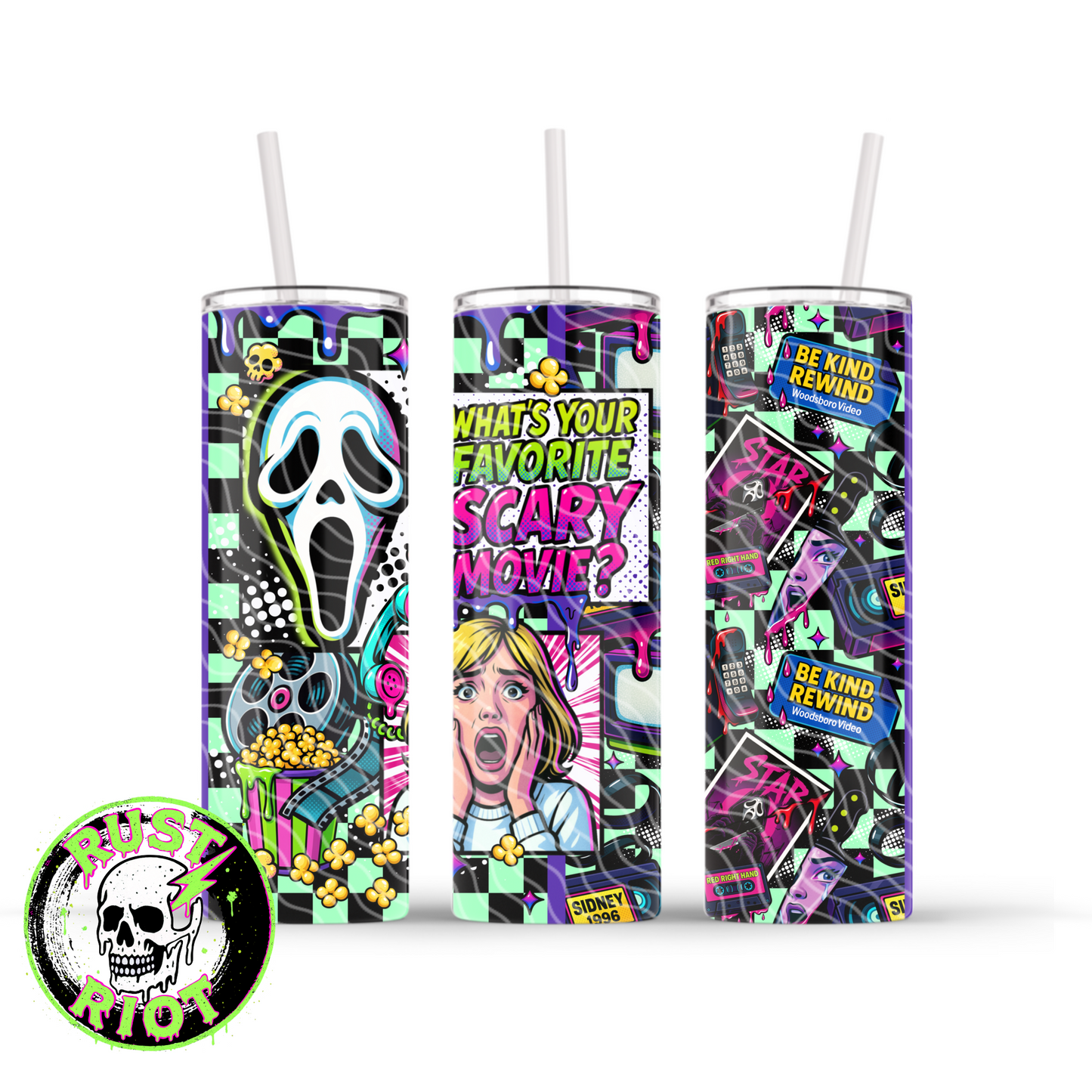 Now Screaming | Retro Horror Comic Design | 20oz Skinny Tumbler Wrap Digital Download PNG