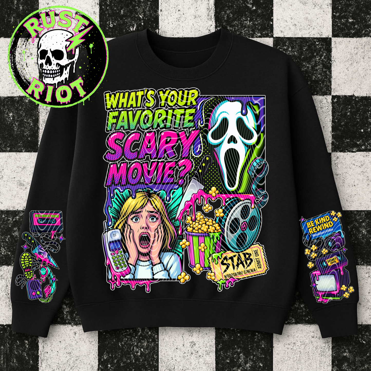 Now Screaming | Neon Horror Tee Graphic | PNG Digital Download