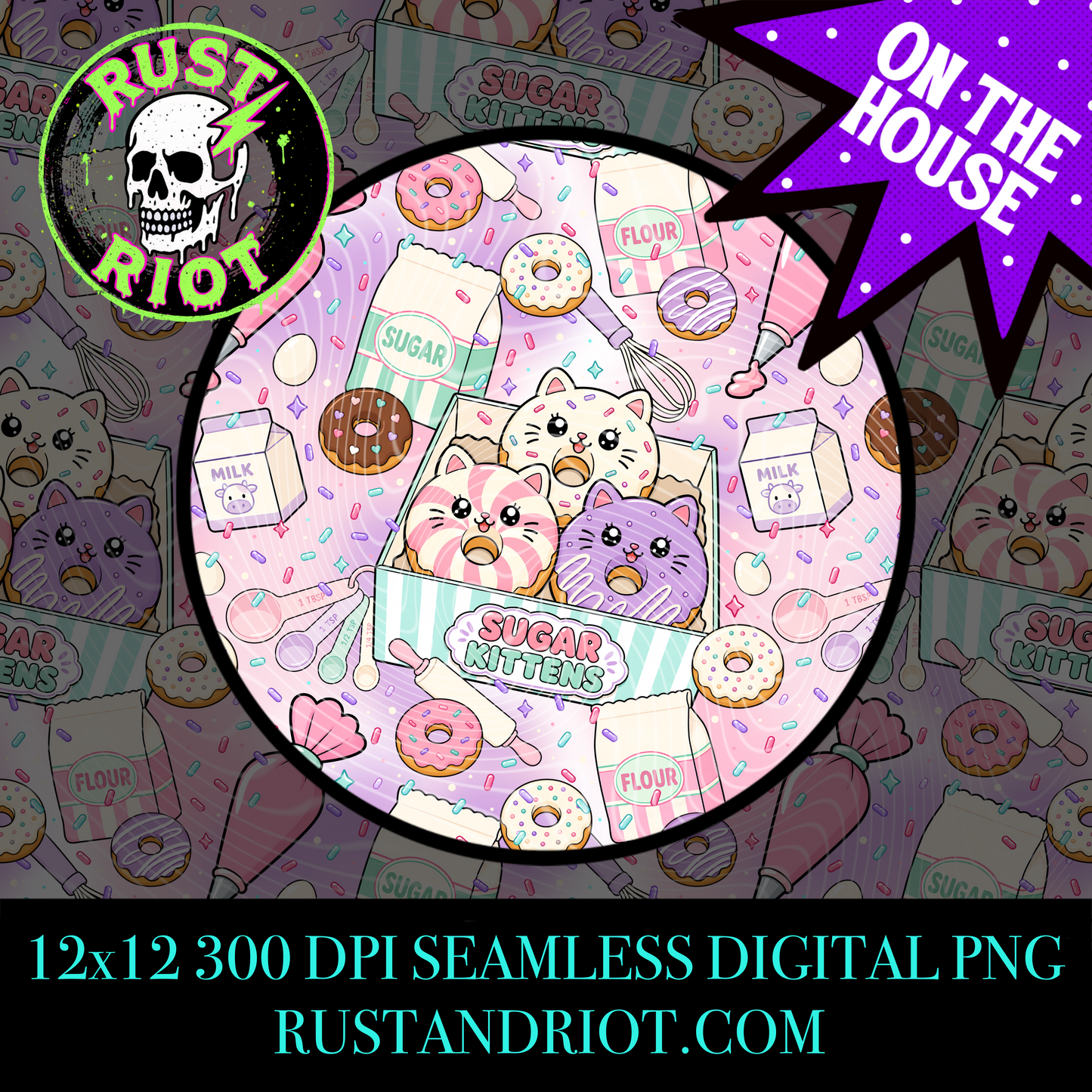 Sugar Kittens | Freebie | PNG Digital Download