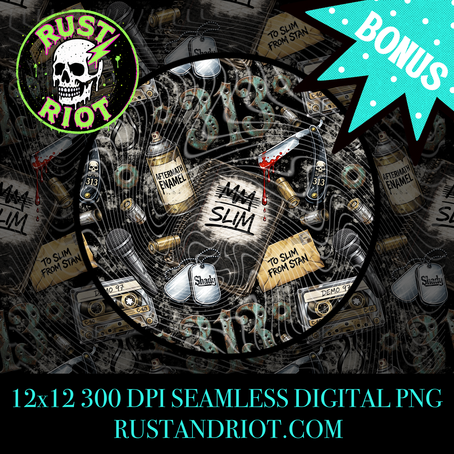 Detroit’s Most Wanted - Side A Everything Bundle | Gritty Comic Graphic Set | PNG Digital Download
