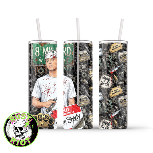 Detroit’s Most Wanted - Side A | Gritty Comic Graphic | 20oz Skinny Tumbler Wrap PNG Digital Download