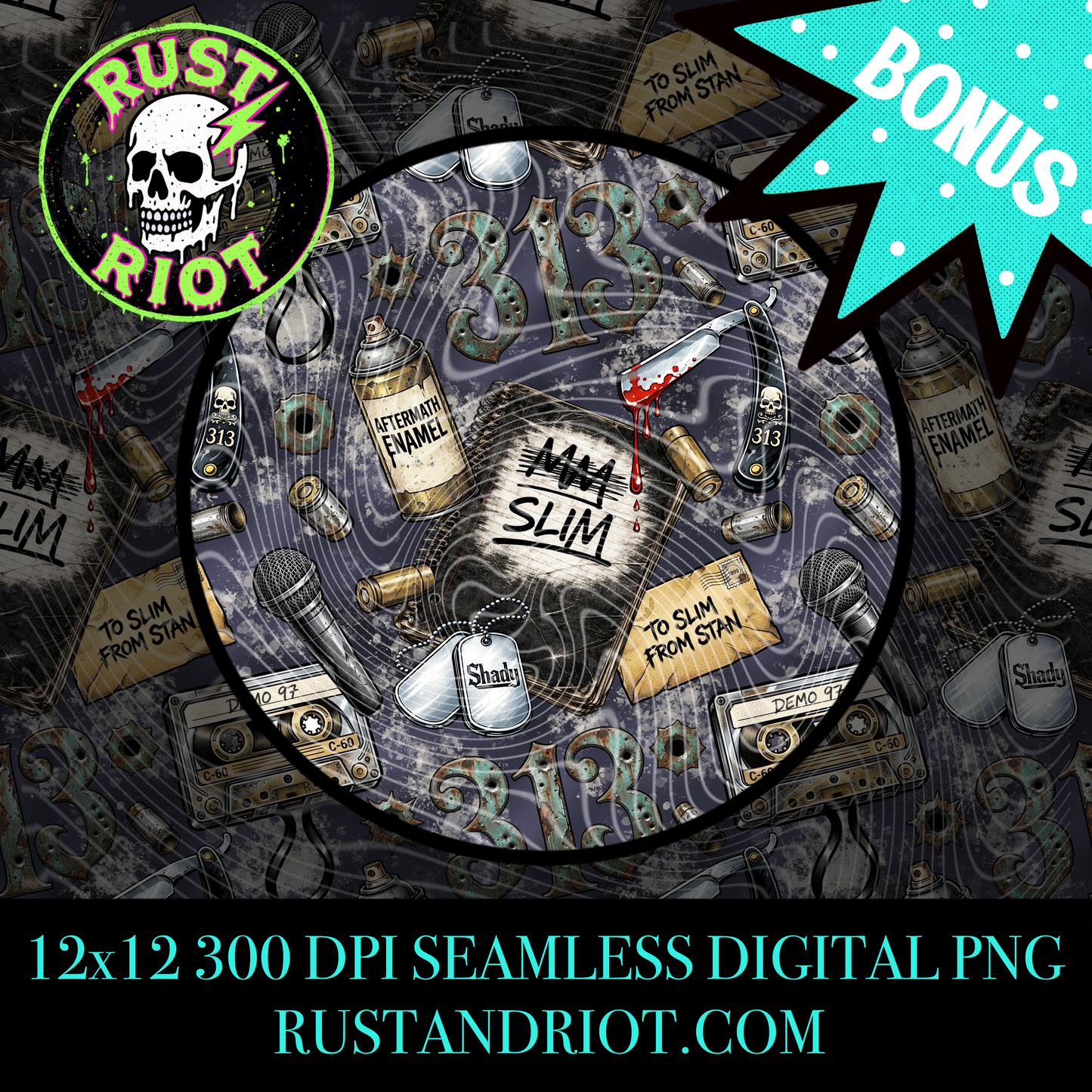 Detroit’s Most Wanted - Side A Everything Bundle | Gritty Comic Graphic Set | PNG Digital Download