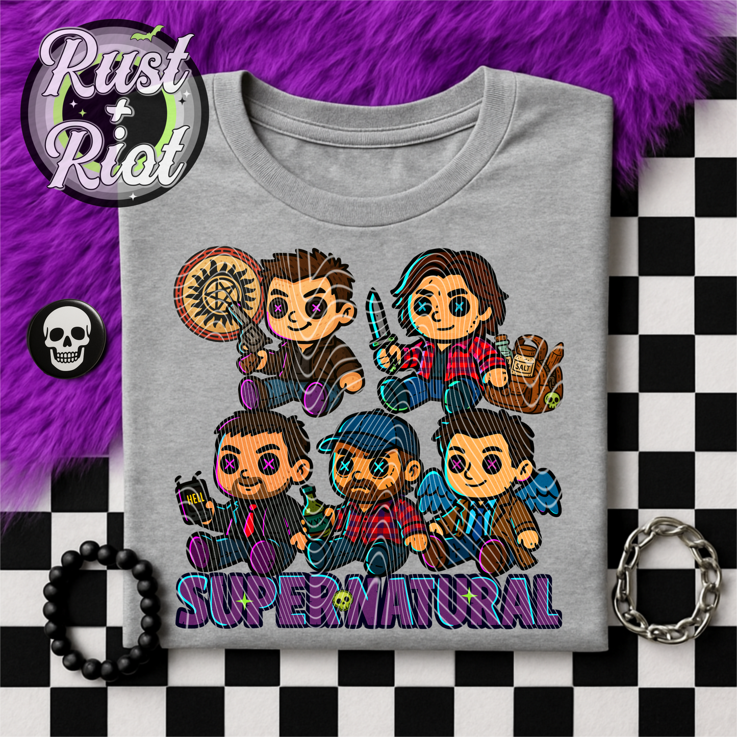 Demon-Slayin’ Plush Squad – Paranormal Hunting Brothers & Friends PNG