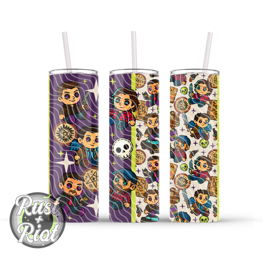 Demon-Slayin’ Plush Ghost Hunting Crew Tumbler Wrap