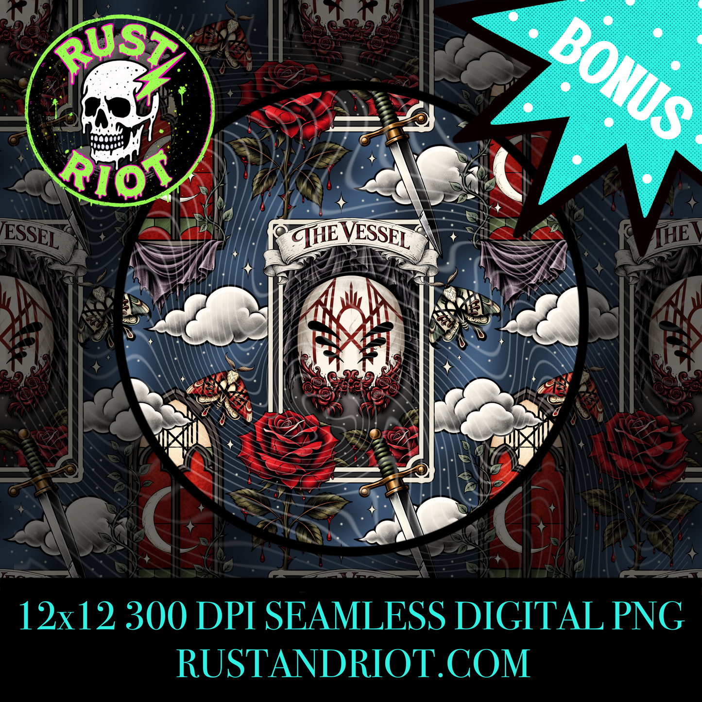 Sacred & Serpentine Everything Bundle | Dark Neo Trad Tarot Graphic Set | PNG Digital Download