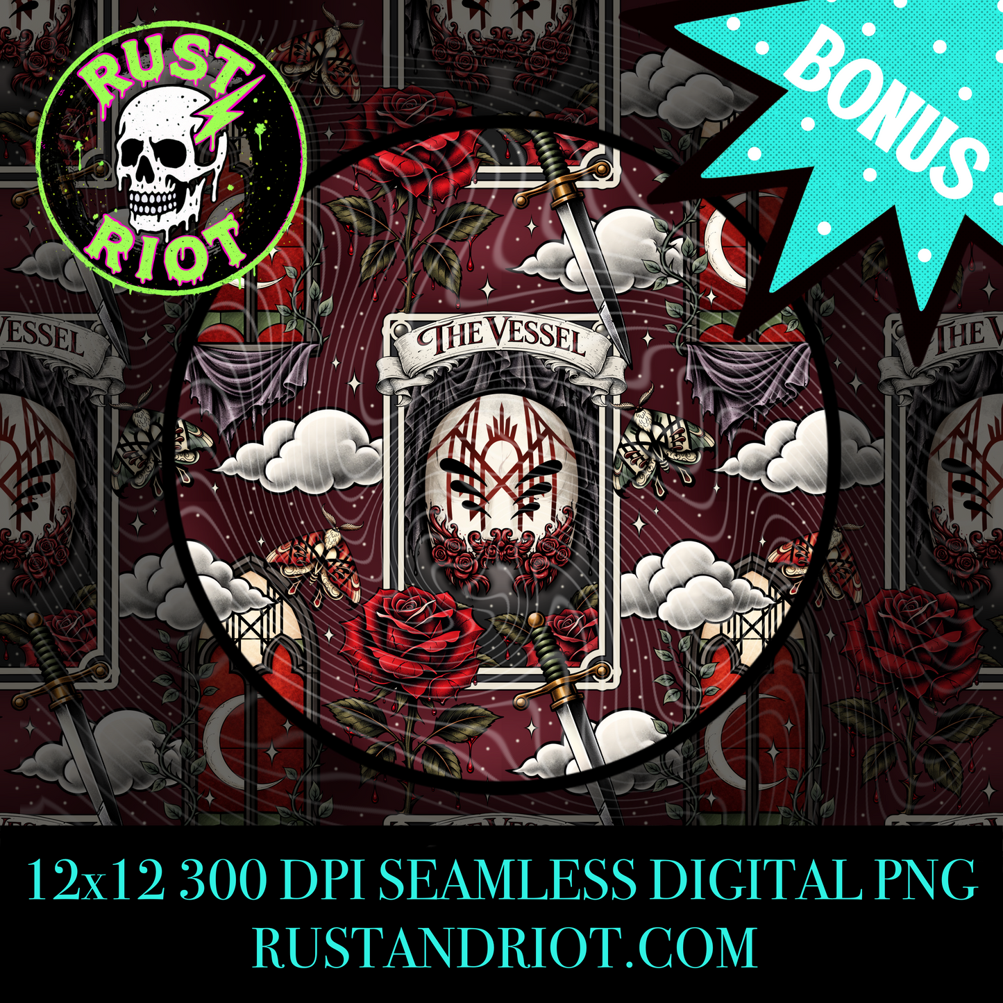 Sacred & Serpentine Everything Bundle | Dark Neo Trad Tarot Graphic Set | PNG Digital Download