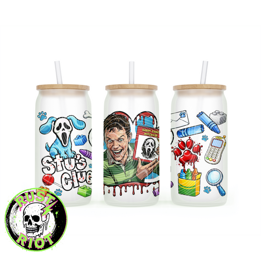 Handy Dandy Horror | Retro Cartoon Slasher Parody | 16oz Glass Can Wrap PNG Digital Download