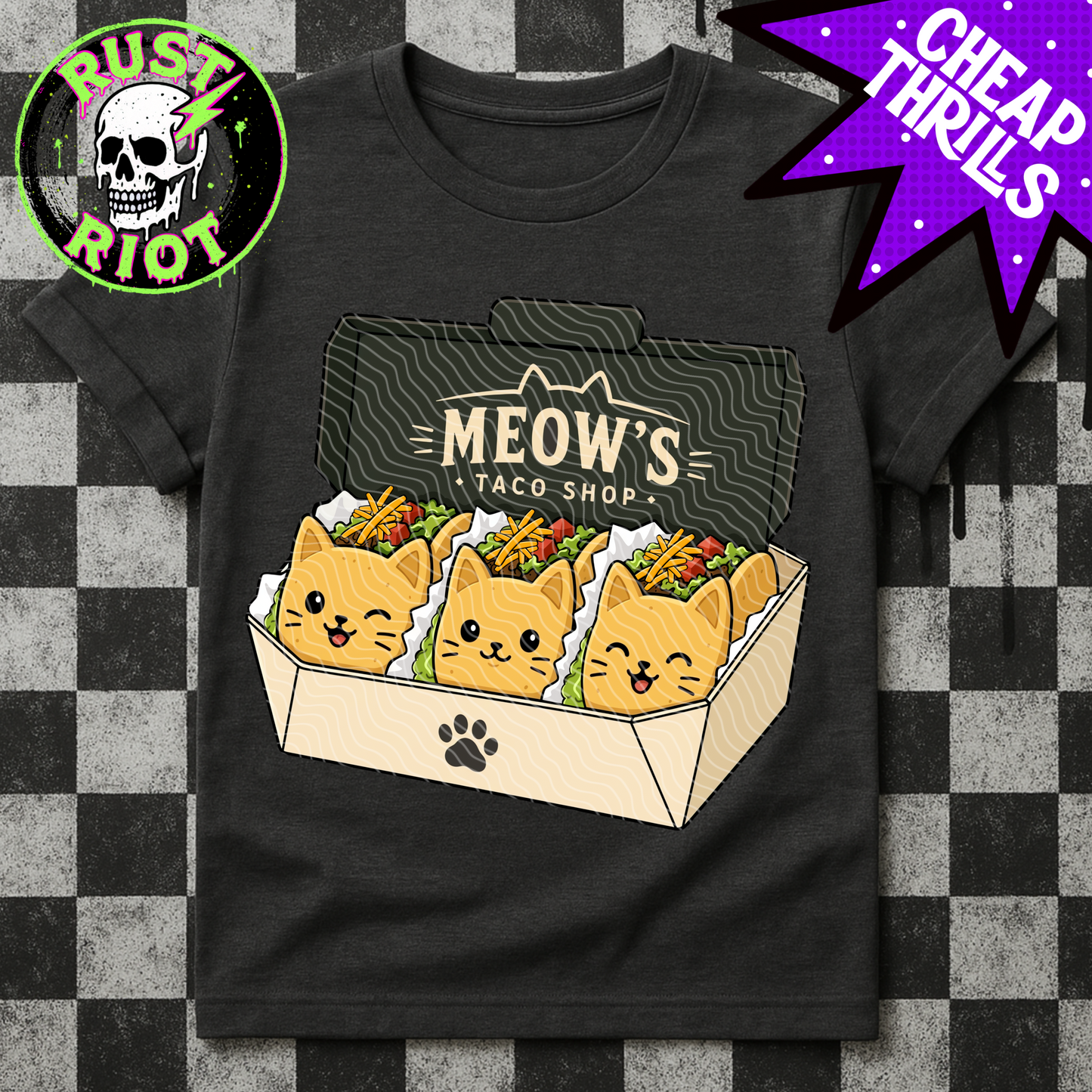 Meow’s Taco Shop | Cute Taco Cats | PNG Digital Download