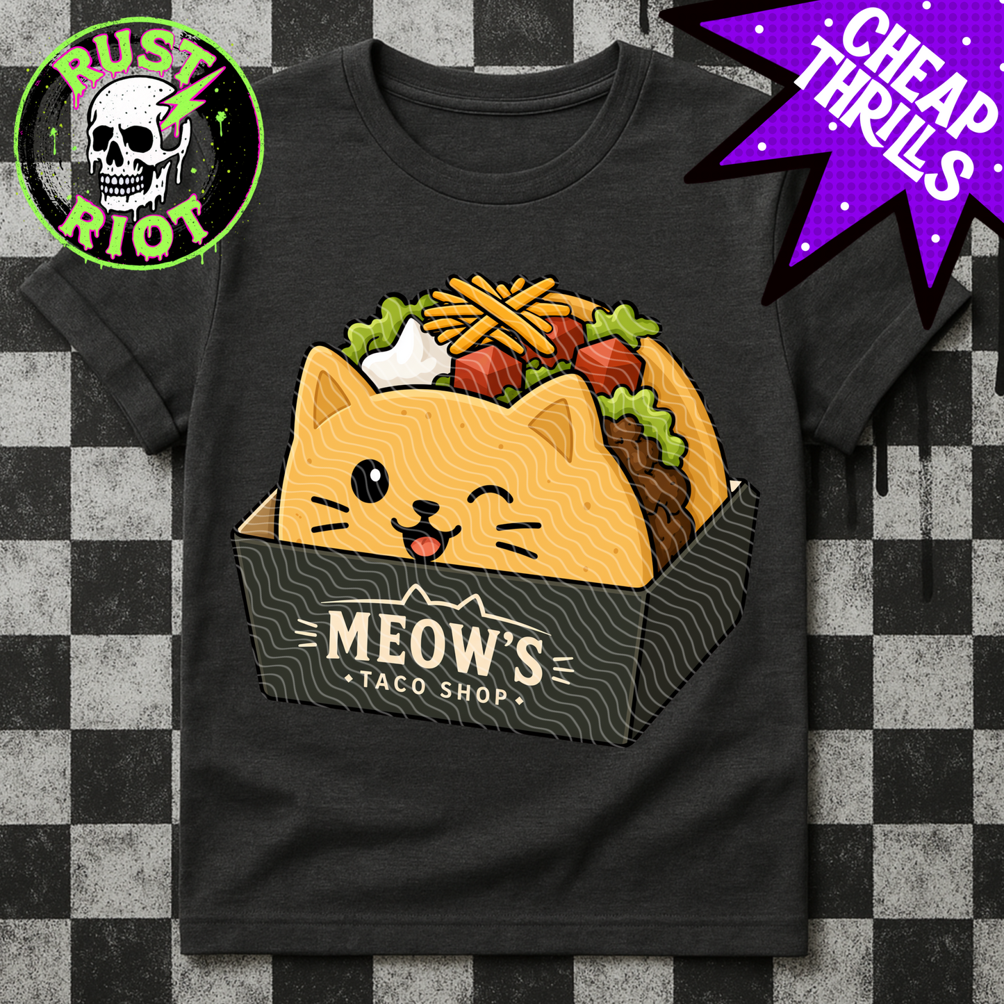 Meow’s Taco Shop | Cute Taco Cats | PNG Digital Download