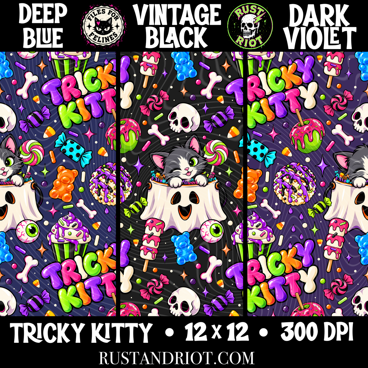Treats & Toe Beans | Halloween Cat Collection | PNG Digital Download