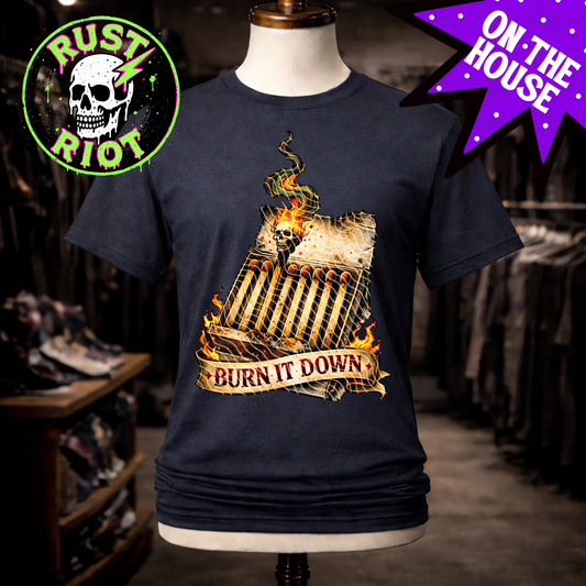 Burn it Down | Freebie | PNG Digital Download