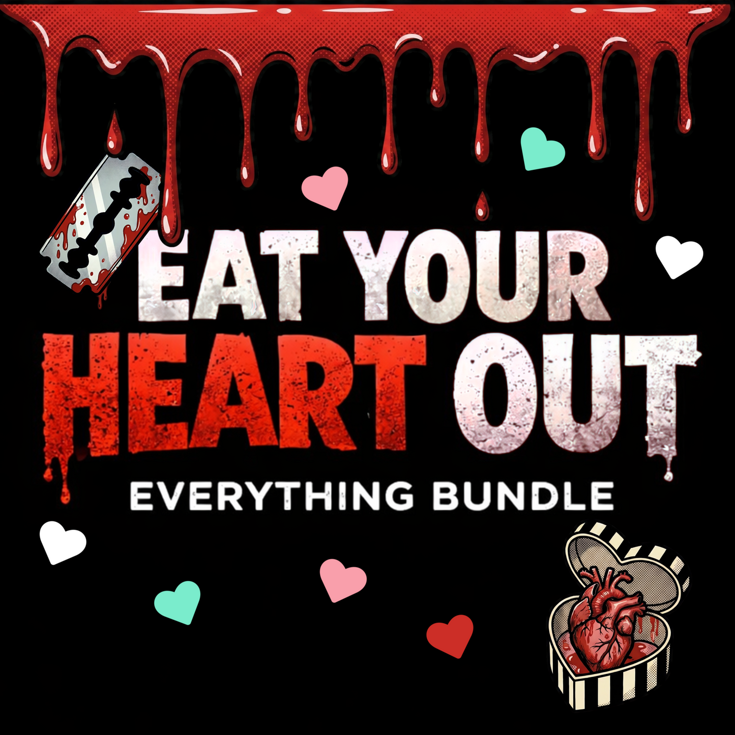 Eat Your Heart Out | Horror Valentine Everything Bundle | PNG Digital Download