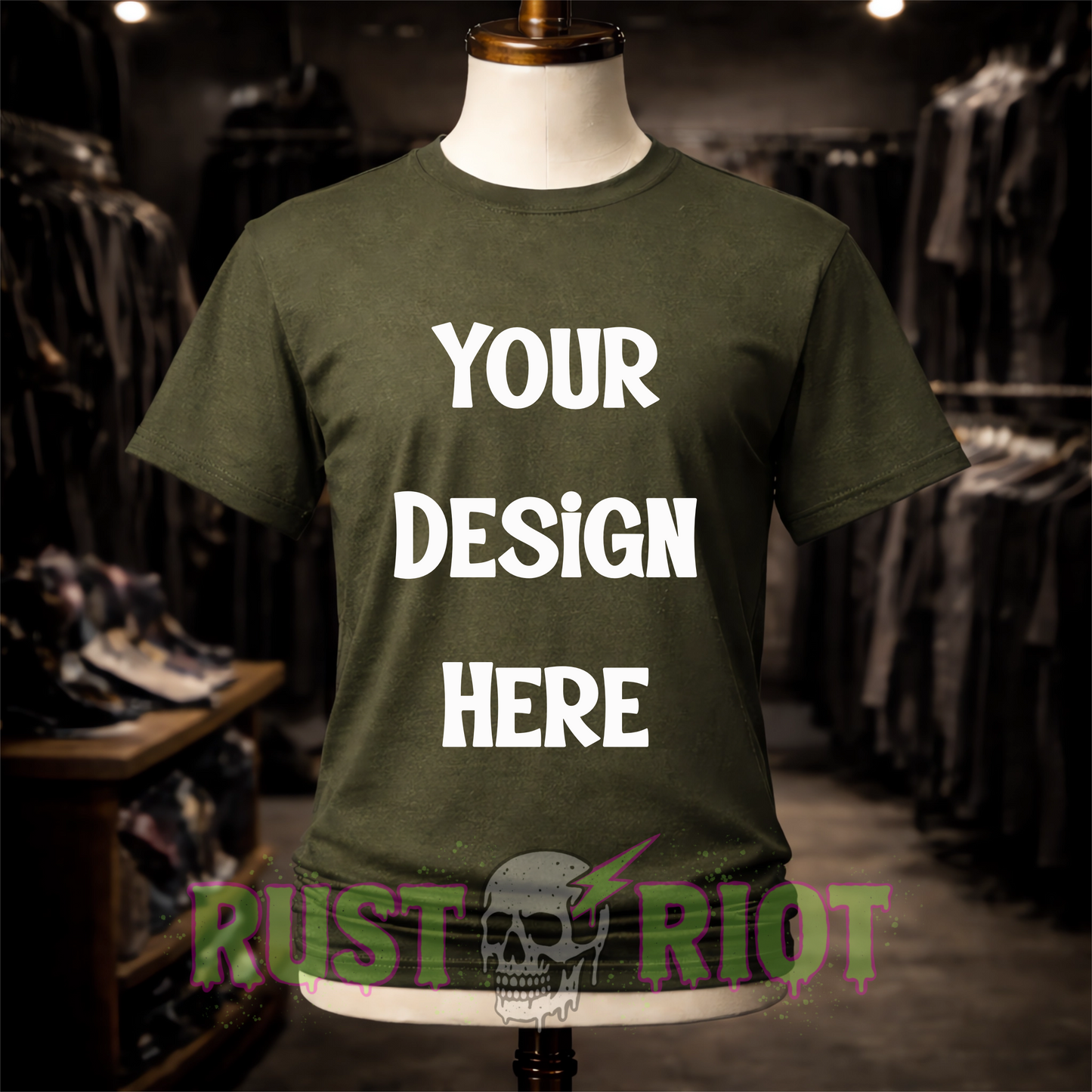 Alt Boutique Tee Mockup Bundle - 10 Colors | PNG Digital Download