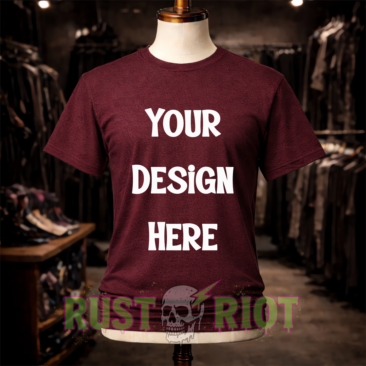 Alt Boutique Tee Mockup Bundle - 10 Colors | PNG Digital Download