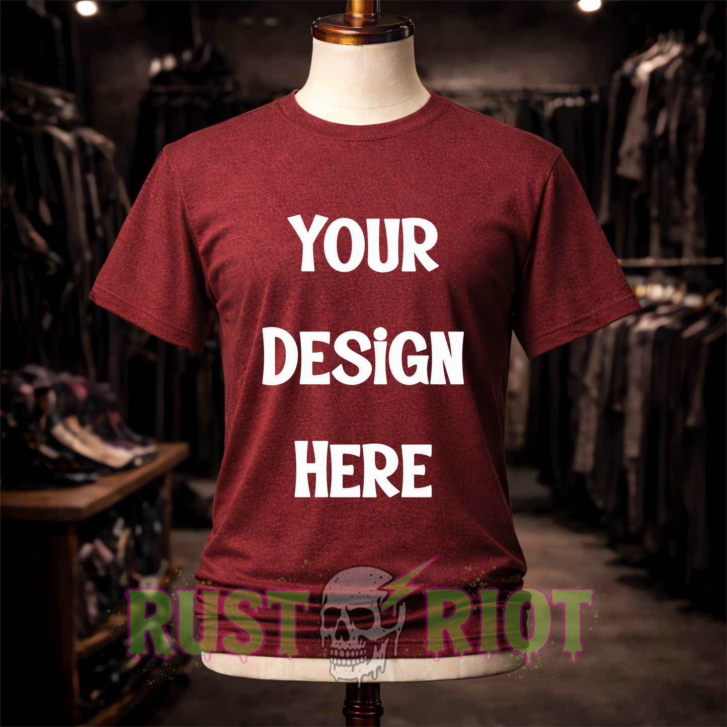 Alt Boutique Tee Mockup Bundle - 10 Colors | PNG Digital Download