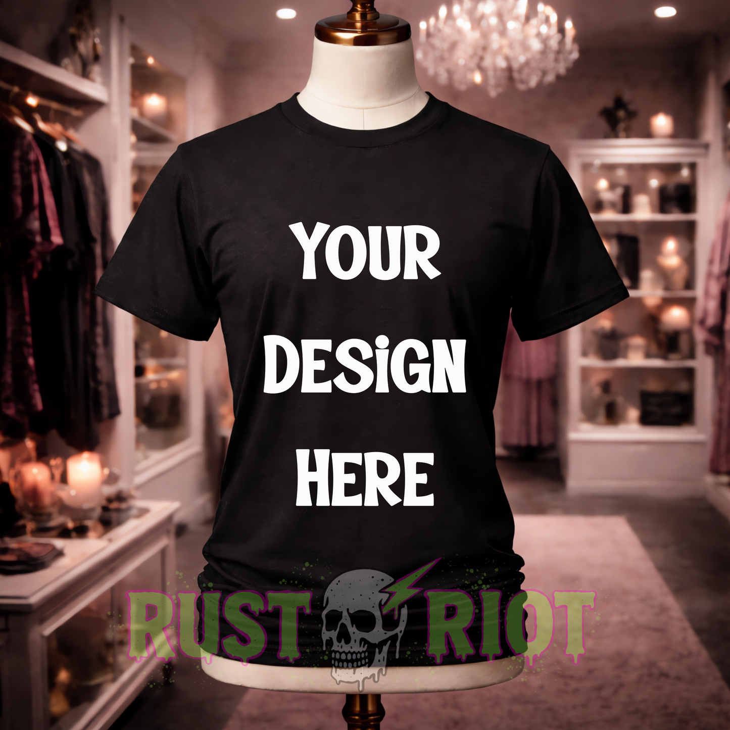 Valentine’s Mini Tee Mockup Bundle - 5 Colors | PNG Digital Download