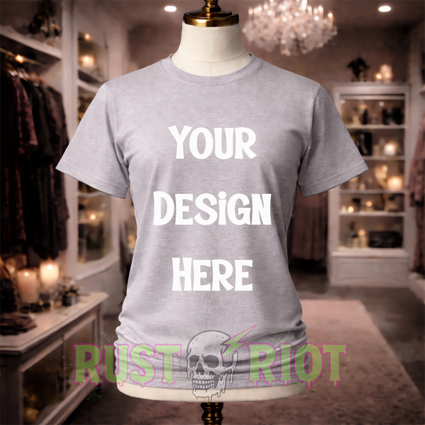Valentine’s Mini Tee Mockup Bundle - 5 Colors | PNG Digital Download