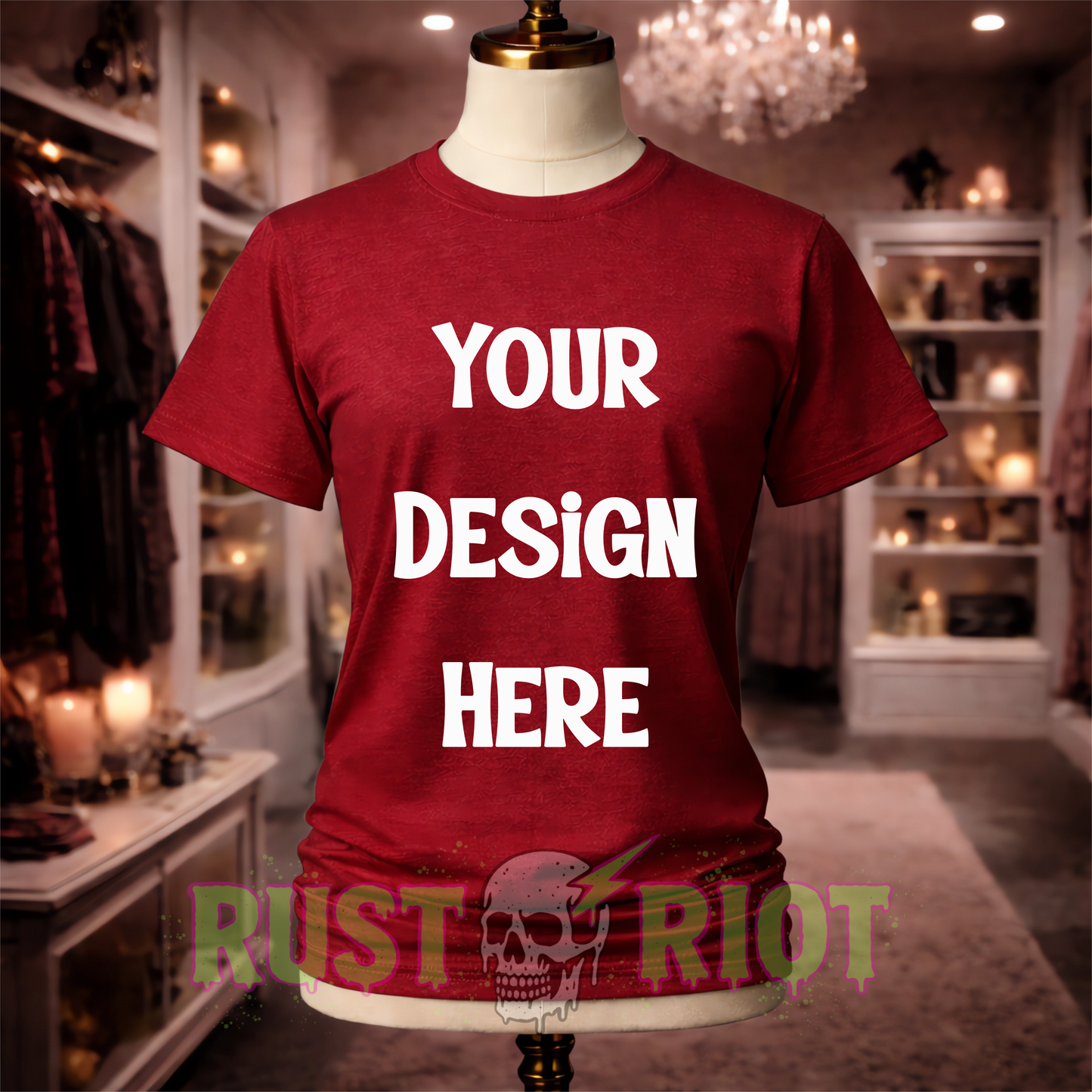 Valentine’s Mini Tee Mockup Bundle - 5 Colors | PNG Digital Download