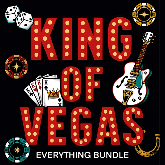 King of Vegas Everything Bundle | Retro Rock & Roll Digital Designs