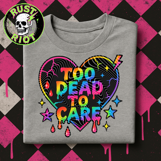 Rotten Rainbow Tee Graphic | Creepy Cute Horror Text PNG