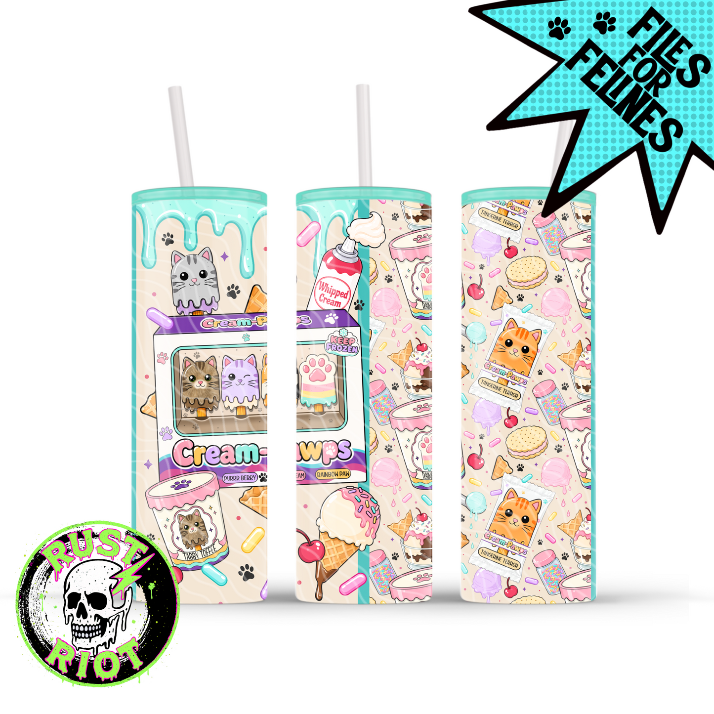 Cream Pawps | Kawaii Pop Art Collection | PNG Digital Download