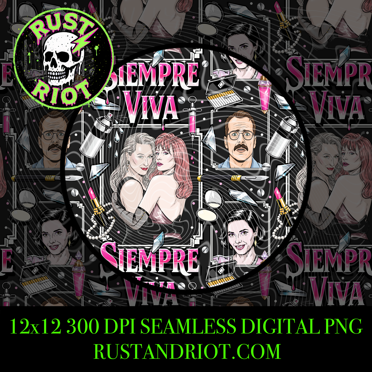 Siempre Viva Everything Bundle | Immortal Glam Horror Graphic Set | PNG Digital Download