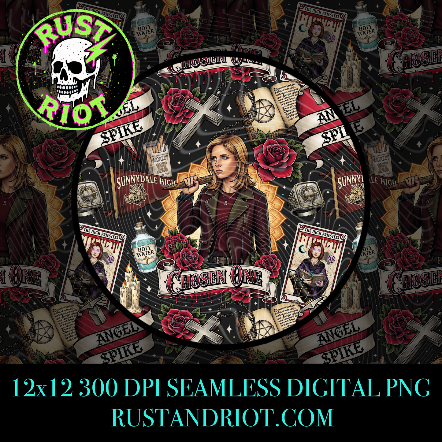 Chosen One Everything Bundle | Neo Trad Tattoo Graphic Set | PNG Digital Download