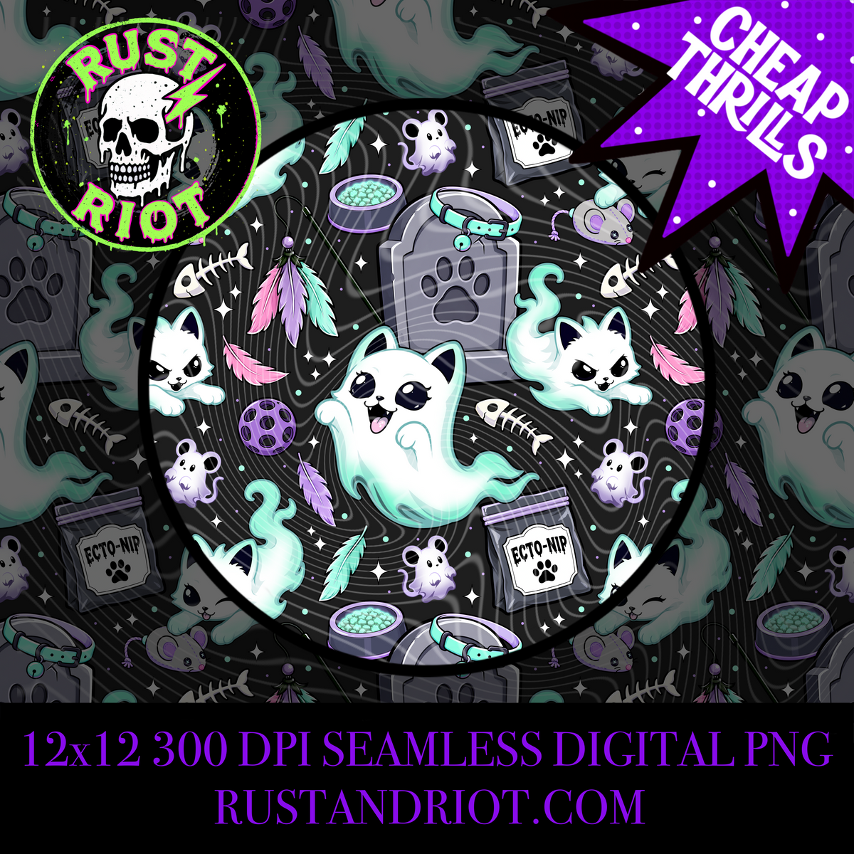 Purranormal Activity | Ghost Kitties Collection  | PNG Digital Download