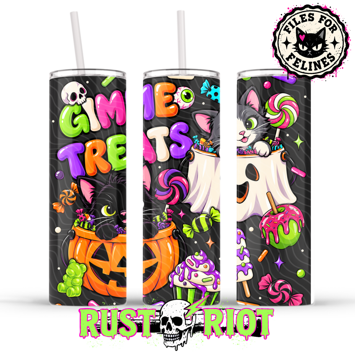 Treats & Toe Beans | Halloween Cat Collection | PNG Digital Download