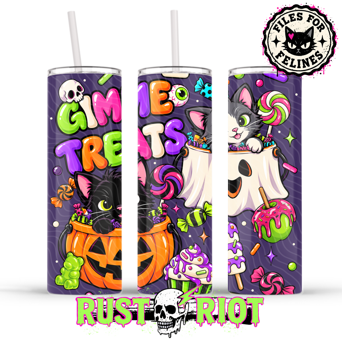 Treats & Toe Beans | Halloween Cat Collection | PNG Digital Download