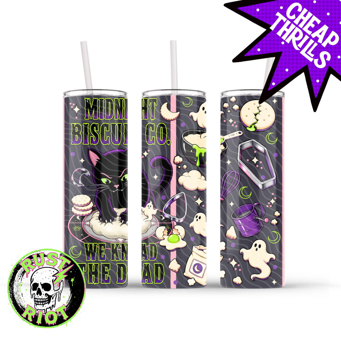Midnight Biscuit Co. | Occult Cat Bakery Collection  | PNG Digital Download
