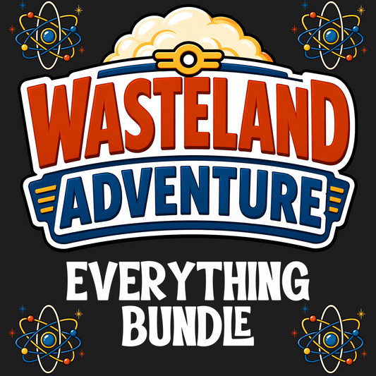 Wasteland Adventure Everything Bundle | Retro Atomic Survival Collection | PNG Digital Download