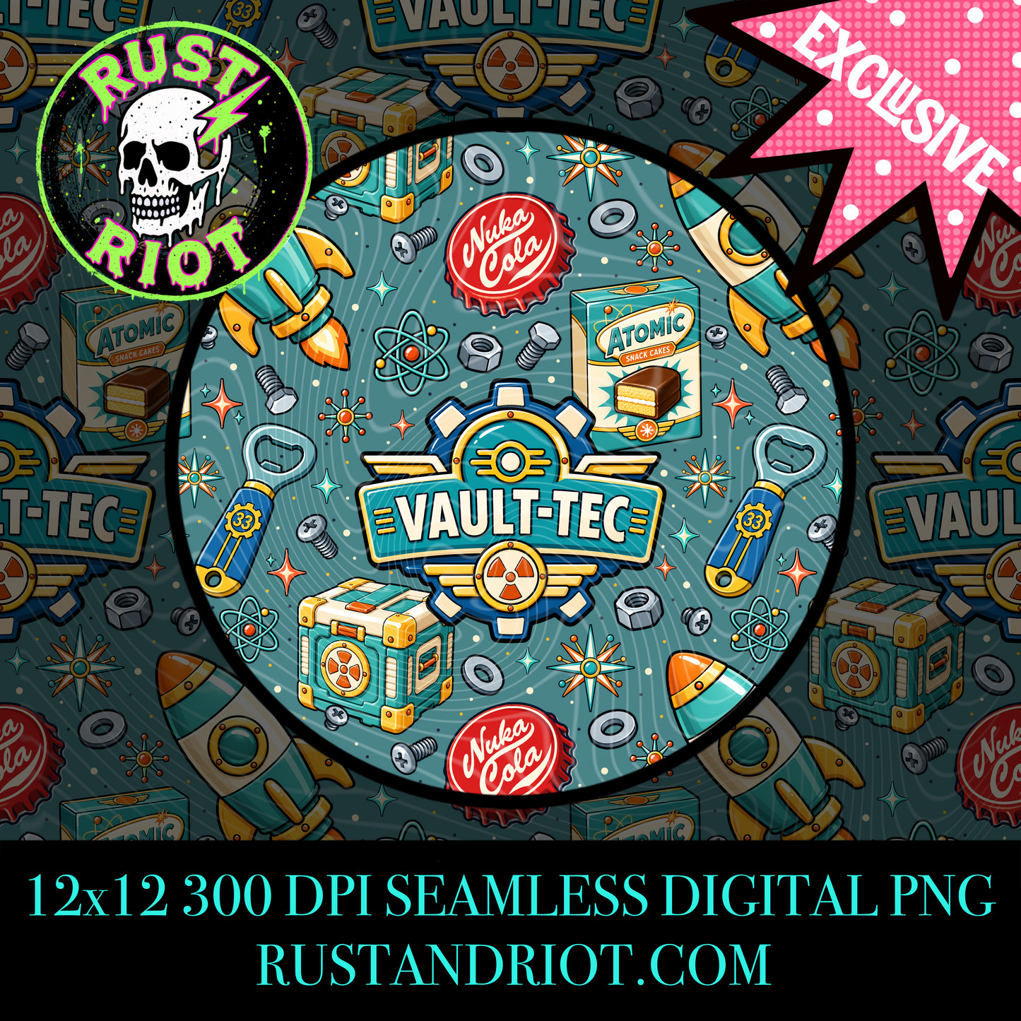 Wasteland Adventure Everything Bundle | Retro Atomic Survival Collection | PNG Digital Download